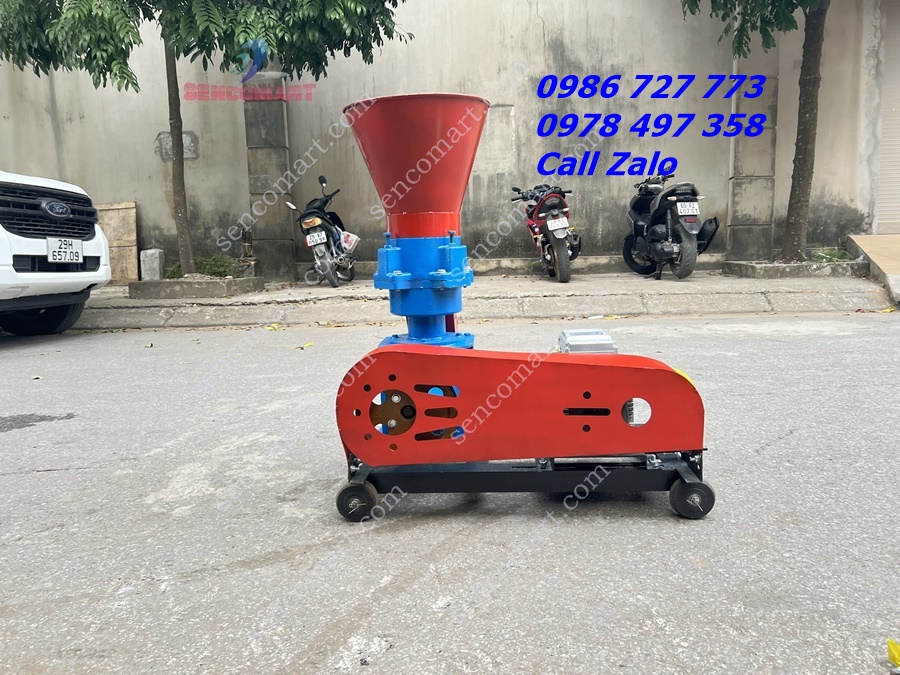 Máy ép cám viên dây curoa 4 lô cải tiến Senco 4L