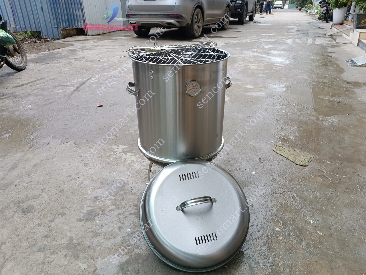 Lu nướng gà, lu quay vịt phi 40 Sencomart