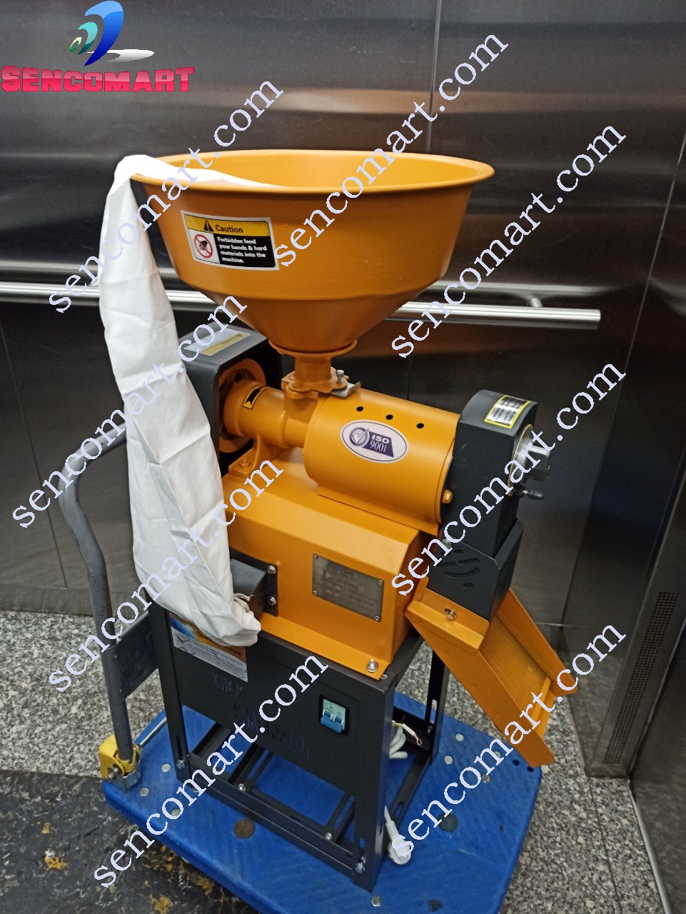 Máy xát gạo mini SC21, Máy chà gạo gia đình sencomart