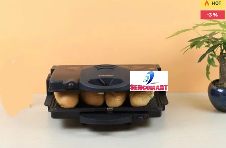 Máy kẹp nướng bánh mỳ Tiross TS 965 chính hãng