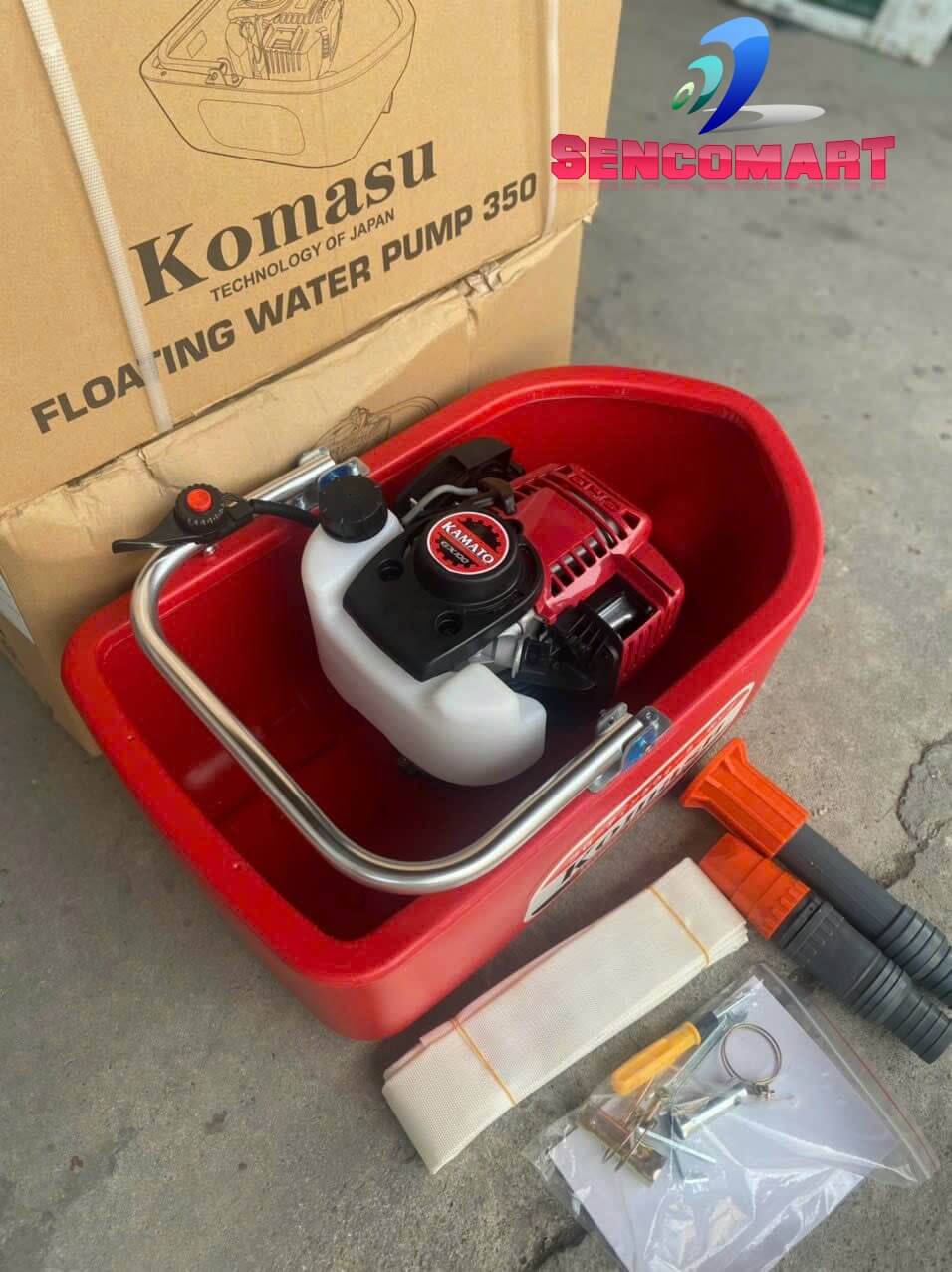 Máy bơm thuyền thả nổi động cơ 2 Thì Komasu 2T