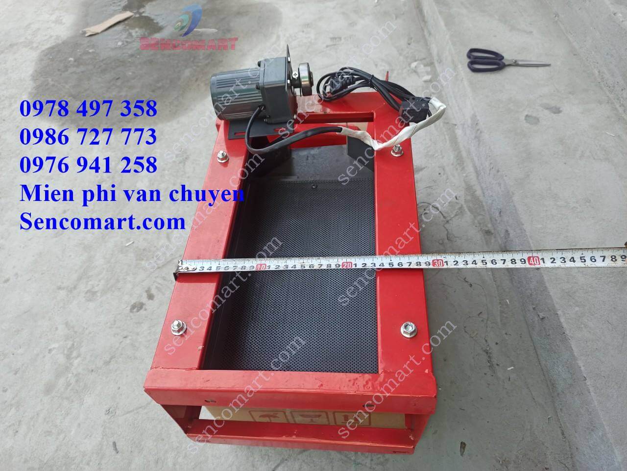 Bộ sàng rung lọc sạn có mô tơ sàng rung lắp cho mọi loại máy xát gạo mini