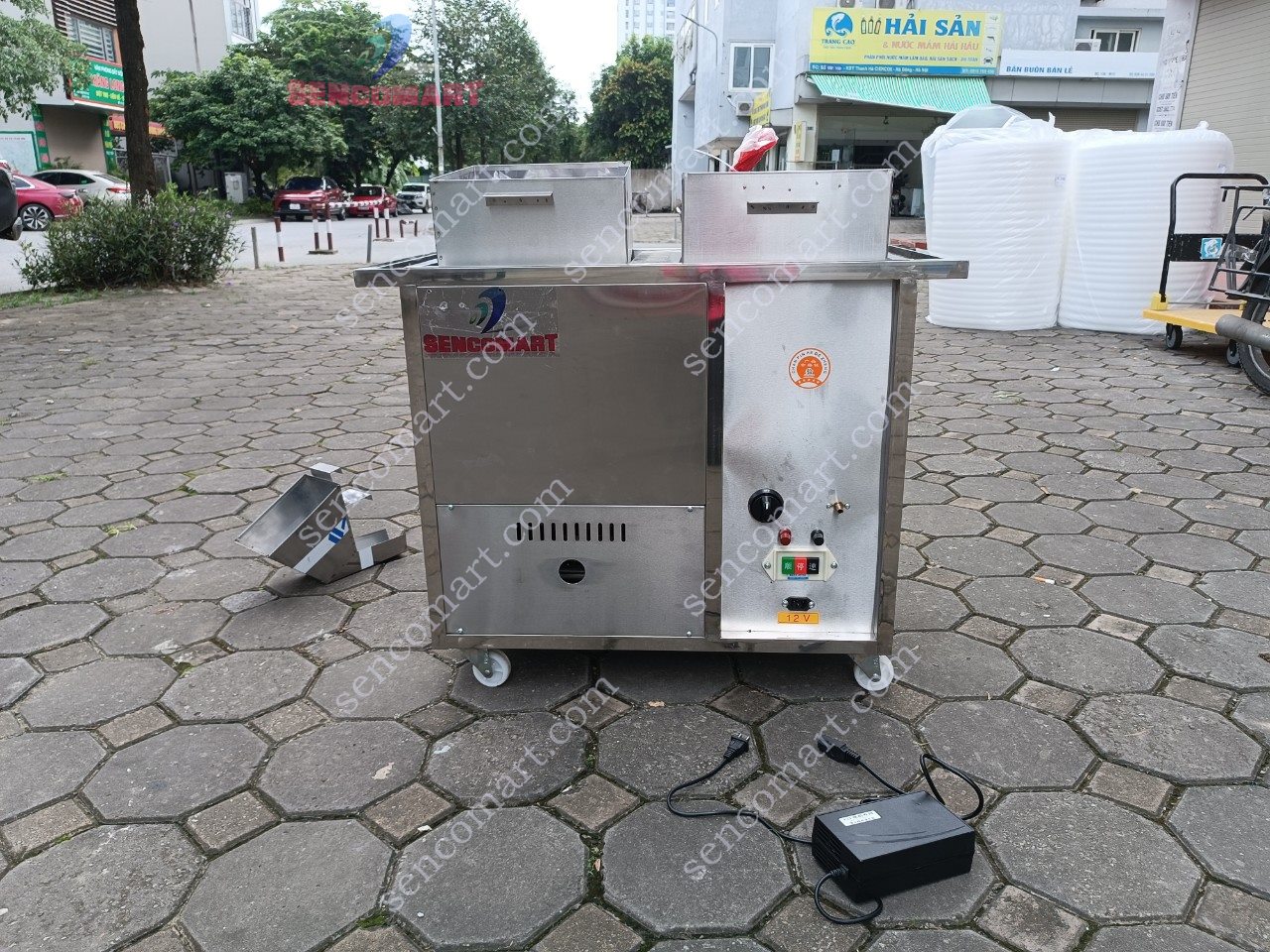Máy rang hạt dẻ chạy gas 15kg/h RH-15-Gas