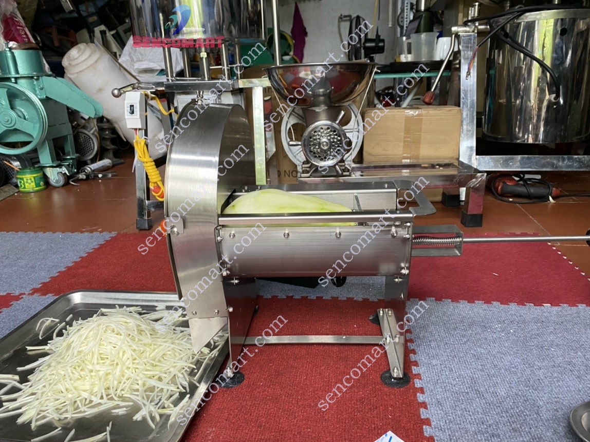 Máy Thái Lát Thái Sợi Củ Qủa INOX, Thái Sợi Hành Tây Đẩy Tay