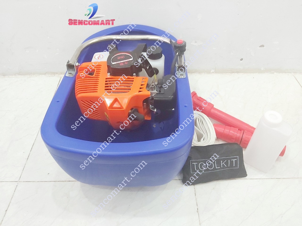 Máy Bơm Thuyền Thả Nổi Động Cơ 2 THÌ Dây dài 5m