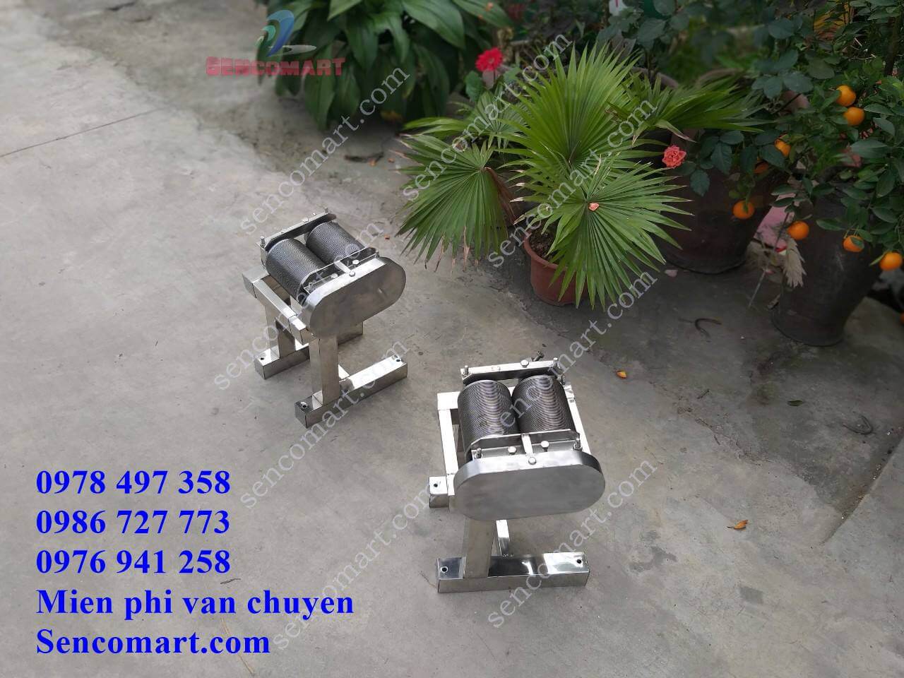 Máy cắt da bì quay tay lô inox 304