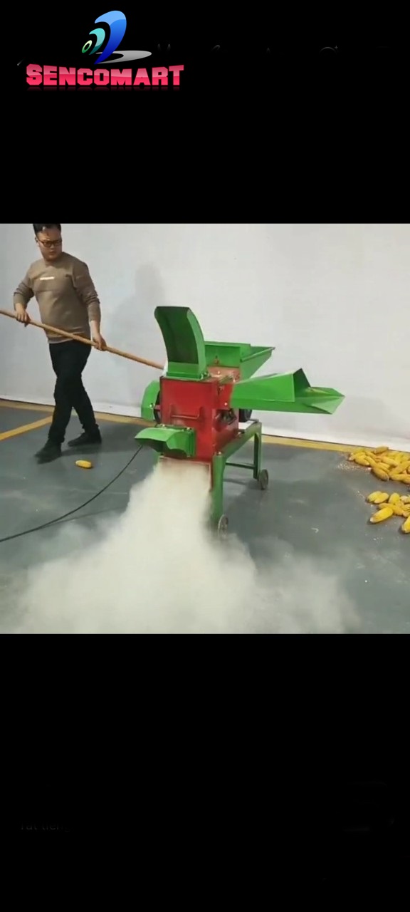 Máy Băm Đa Năng Cổ Cao Băm Cỏ Nghiền Ngô Sắn Xơ Dừa Lô Cuốn Tự Động BCC-3KW