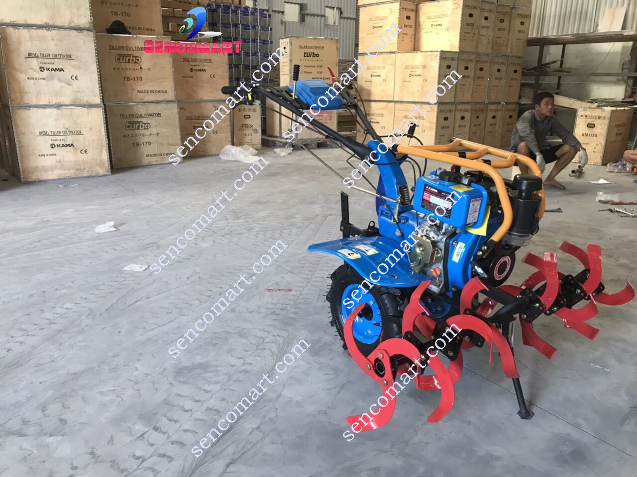 Máy xới đất chạy dầu KAMA 173 chính hãng Đức