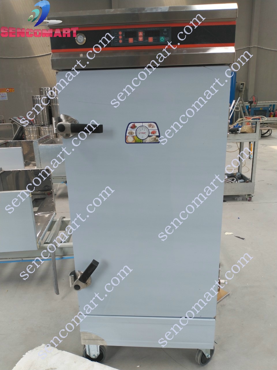 Tủ nấu cơm 6 khay chạy điện điều chỉnh được nhiệt độ hàng cao cấp